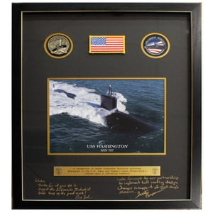 Submarine Builder Recognition Plaque
